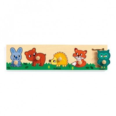 Djeco - Pussel - Forest Puzzle, 5 pcs