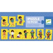 Djeco - Pussel - Frise I'M Dressing Up - 10 Delar