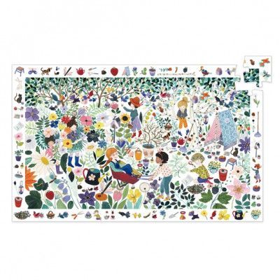Djeco - Pussel - Observation puzzle - 1000 flowers, 100 pcs