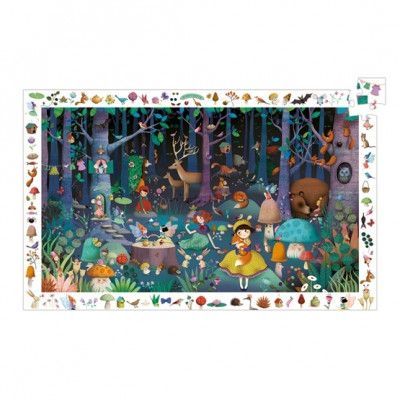 Djeco - Pussel - Observation Puzzle - Enchanted Forest