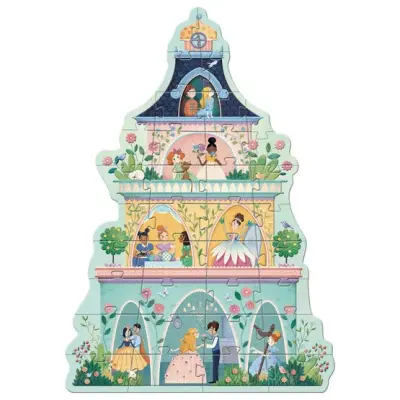 Djeco - Pussel - The princess tower, 36 pcs