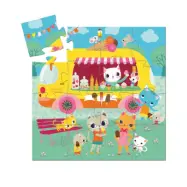 Djeco - Siluettepussel - Ice Cream Truck