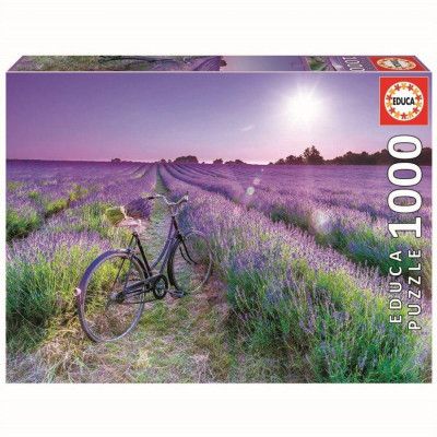 Educa Bike In A Lavender Field Pussel 1000 bitar 19255 - Educa -  Leksaksaffären