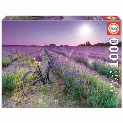 Educa Bike In A Lavender Field Pussel 1000 bitar 19255 - Educa -  Leksaksaffären