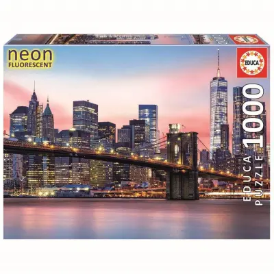 Educa Brooklyn Bridge Neon Pussel 1000 bitar