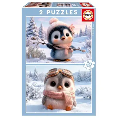 Educa Cute Penguins Pussel 2x20 bitar - Educa -  Leksaksaffären