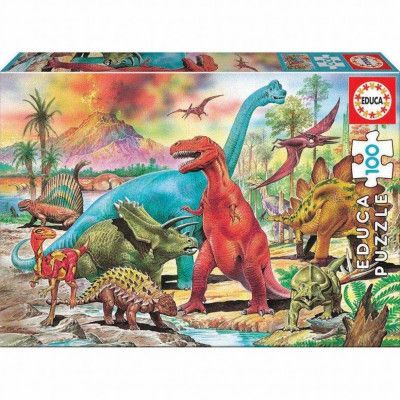 Educa Dinosaurs Pussel 100 bitar - Educa -  Leksaksaffären