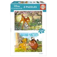 Educa Disney Classics Pussel 2x100 bitar - Disney -  Leksaksaffären