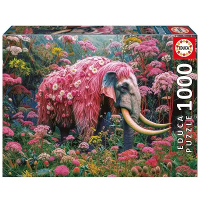 Educa Floral Elephant Pussel 1000 bitar - Educa -  Leksaksaffären