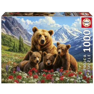 Educa Grizzly Bears In Canada Pussel 1000 bitar - Educa -  Leksaksaffären
