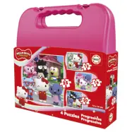 Educa Hello Kitty Väska med Pussel 12-16-20-25 bitar - Hello kitty -  Leksaksaffären