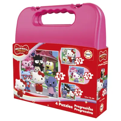 Educa Hello Kitty Väska med Pussel 12-16-20-25 bitar - Hello kitty -  Leksaksaffären