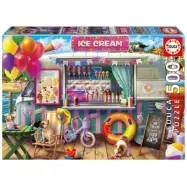 Educa Ice Cream Van Pussel 500 bitar - Educa -  Leksaksaffären