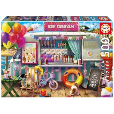 Educa Ice Cream Van Pussel 500 bitar - Educa -  Leksaksaffären
