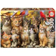 Educa Kittens And Birds Pussel 500 bitar