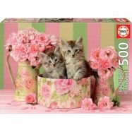 Educa Kittens With Roses Pussel 500 bitar