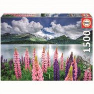 Educa Lupins On The Shores Of Lake Sils Pussel 1500 bitar 19271