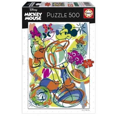 Educa Mickey Mouse Pussel 500 bitar - Mickey Mouse -  Leksaksaffären