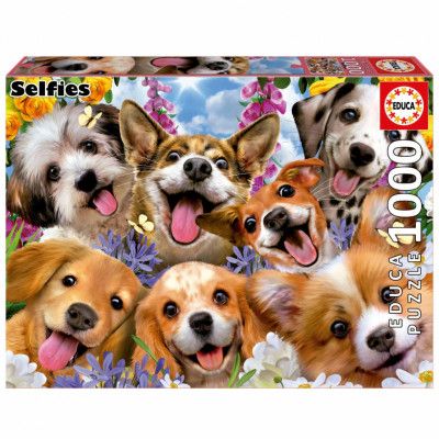Educa Puppies Selfie Pussel 1000 bitar - Educa -  Leksaksaffären