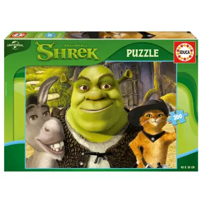 Educa Shrek Pussel 200 bitar - Shrek -  Leksaksaffären