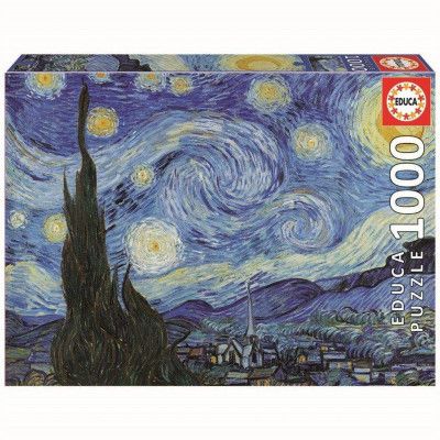 Educa The Starry Night Vincent Van Gogh Pussel 1000 bitar 19263 - Educa -  Leksaksaffären