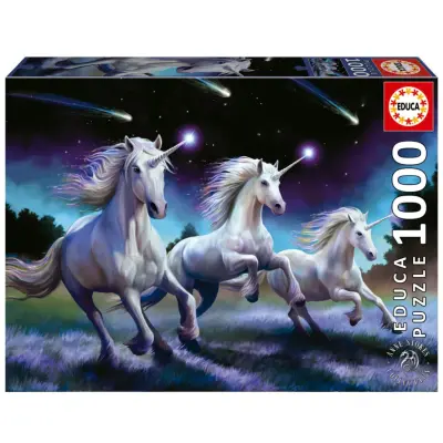 Educa Unicorns Shooting Stars Pussel 1000 bitar - Educa -  Leksaksaffären