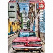 Educa Vintage car in Old Havana Pussel 1000 bitar