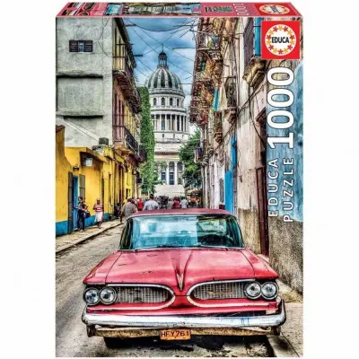Educa Vintage car in Old Havana Pussel 1000 bitar