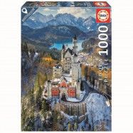 Educa World from the air Neuschwanstein Castle Pussel 1000 bitar 19261
