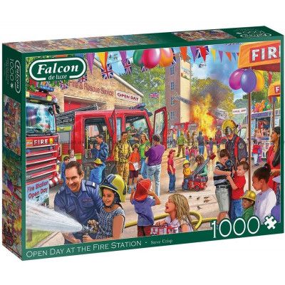 Falcon de Luxe Open Day at the Fire Station Pussel 1000 bitar - Falcon De Luxe -  Leksaksaffären