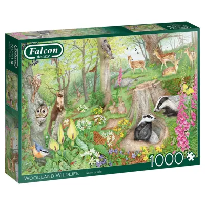 Falcon de Luxe Woodland Life Pussel 1000 bitar - Falcon De Luxe -  Leksaksaffären