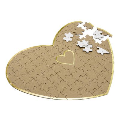 Gästbokspussel Hjärtformat