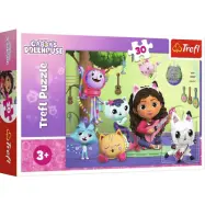 Gabby's Dollhouse Pussel 30 bitar - Gabbys Dollhouse -  Leksaksaffären