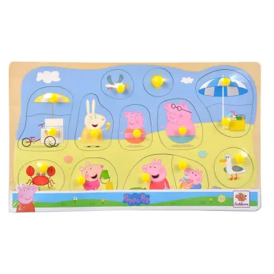 Greta Gris Knoppussel 14 bitar Sommar - Greta Gris -  Leksaksaffären