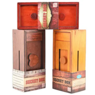Hemlig ask i trä IQ-test 6.5x15x5cm : Färg - Orange - Leksaksaffären -  Leksaksaffären
