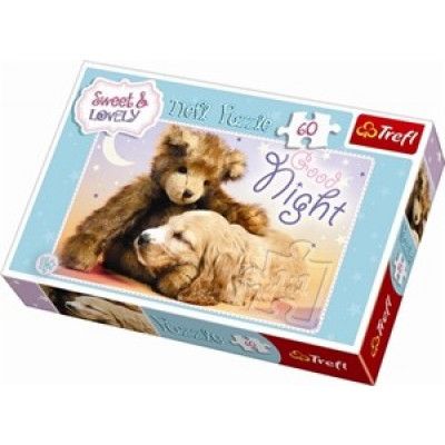 Hundvalp & nalle 60 bitar pussel 17270