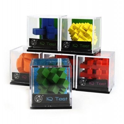 IQ-pussel i trä Färg  : Model - Orange - Leksaksaffären -  Leksaksaffären