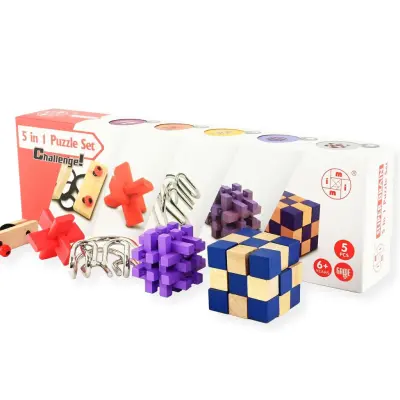 IQ-pussel Set 5 i 1 Challenge - Leksaksaffären -  Leksaksaffären