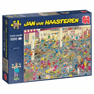 Jan Van Haasteren At the Gym! Pussel 1000 bitar - Jan Van Haasteren -  Leksaksaffären