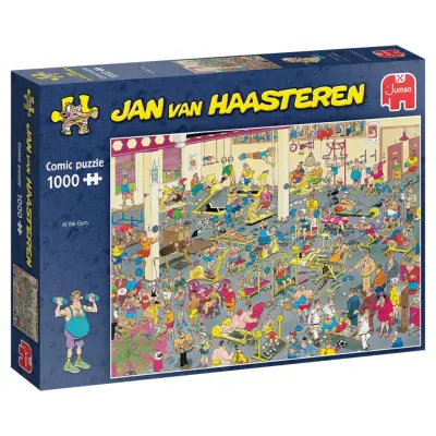 Jan Van Haasteren At the Gym! Pussel 1000 bitar - Jan Van Haasteren -  Leksaksaffären