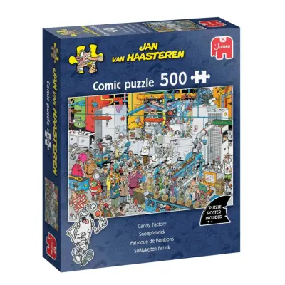 Jan van Haasteren Candy Factory Pussel 500 bitar - Jan Van Haasteren -  Leksaksaffären