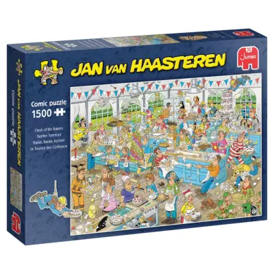Jan van Haasteren Clash of the Bakers Pussel 1500 bitar - Jan Van Haasteren -  Leksaksaffären
