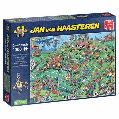 Jan Van Haasteren EM fotboll Pussel 1000 bitar - Jan Van Haasteren -  Leksaksaffären