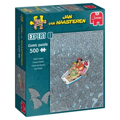 Jan van Haasteren Expert 1 Shark Mania Pussel 500 bitar - Jan Van Haasteren -  Leksaksaffären