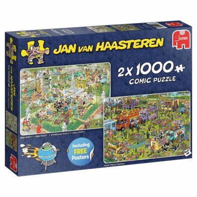 Jan Van Haasteren Food Festival 2-i-1 Pussel 2x1000 bitar 19099