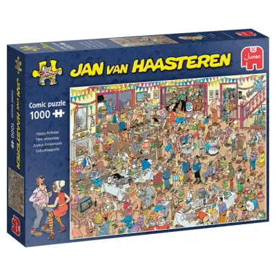 Jan Van Haasteren Happy Birthday Pussel 1000 bitar - Jan Van Haasteren -  Leksaksaffären