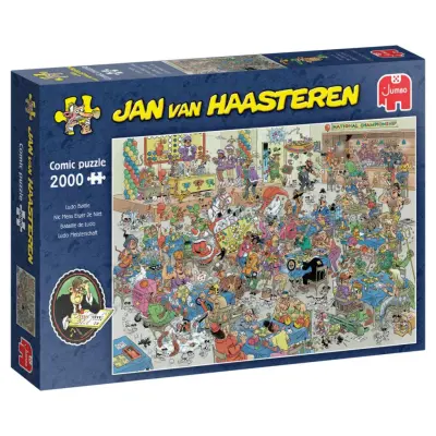 Jan van Haasteren Ludo Battle Pussel 2000 bitar - Jan Van Haasteren -  Leksaksaffären