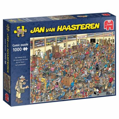 Jan Van Haasteren The Antique Show Pussel 1000 bitar - Jan Van Haasteren -  Leksaksaffären