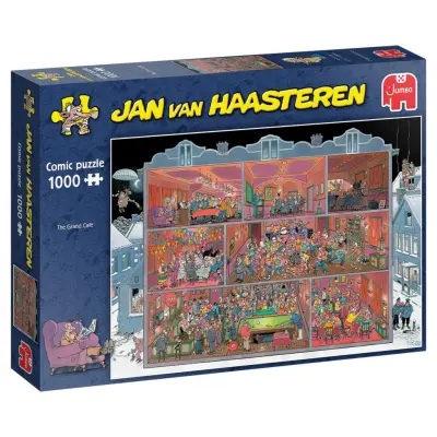 Jan Van Haasteren The Grand Café  Pussel 1000 bitar 81919 - Jan Van Haasteren -  Leksaksaffären