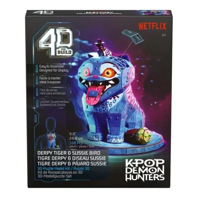 K-Pop Demon Hunters 4D Build Pussel Derpy Tiger - K-Pop Demon Hunters -  Leksaksaffären